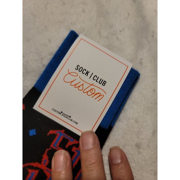 Steve Perry Traces Exclusive Limited Black Red & Blue Custom Socks NEW - Picture 4 of 4